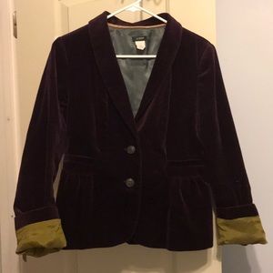 Royal Purple Velvet Blazer